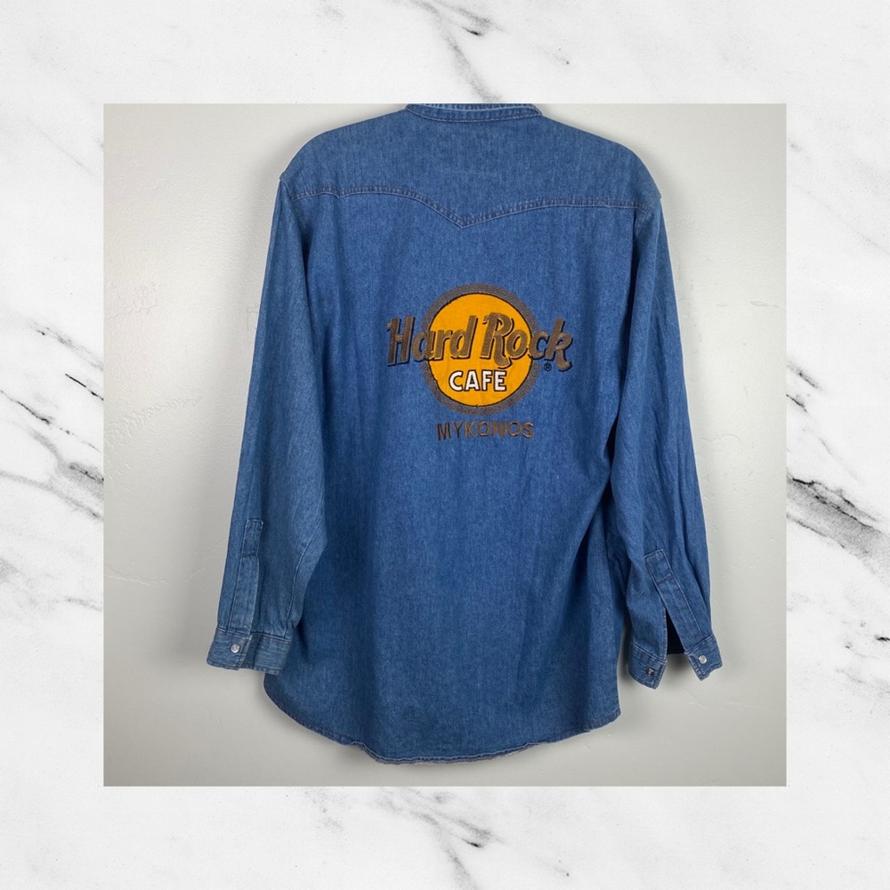 Mykonos Hard Rock Cafe Levi’s Button Down